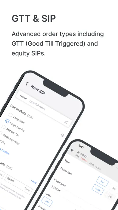 Capturas de pantalla de Zerodha Kite - Trade & Invest