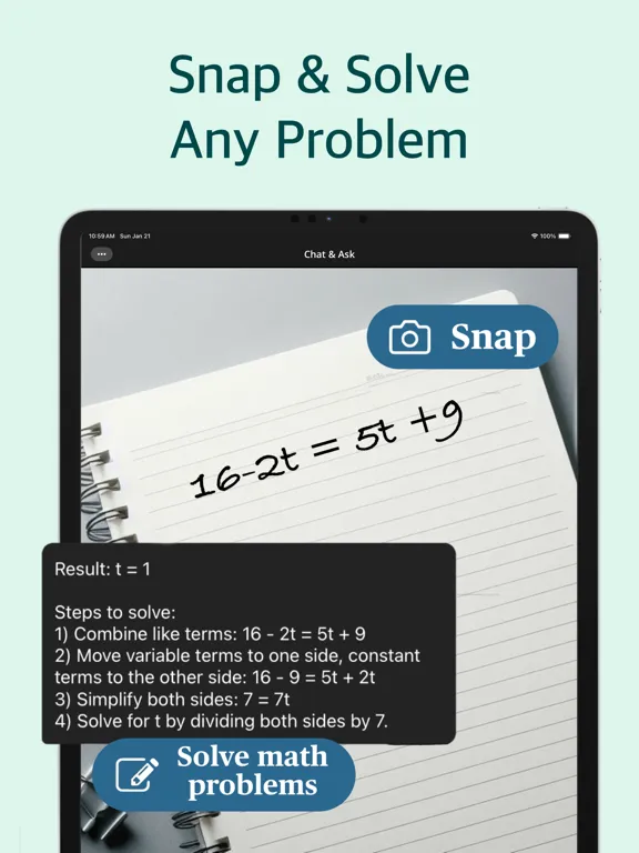 Conversational AI: Ask Chatbot iPad  Screenshots