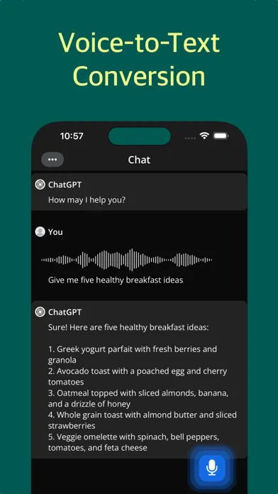 Conversational AI: Ask Chatbot Screenshots
