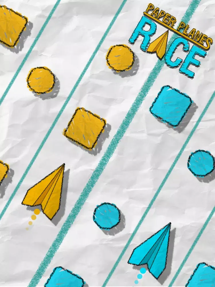 Paper Planes Race - 2 Way race iPad Screenshots