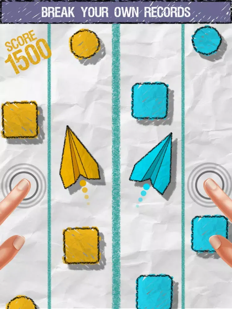 Paper Planes Race - 2 Way race iPad Screenshots