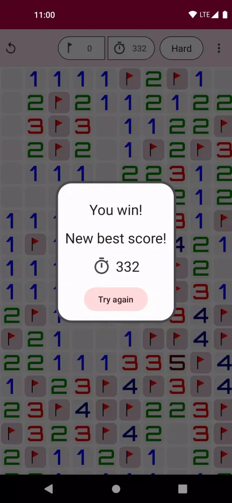 Capturas de tela do Minesweeper Lite