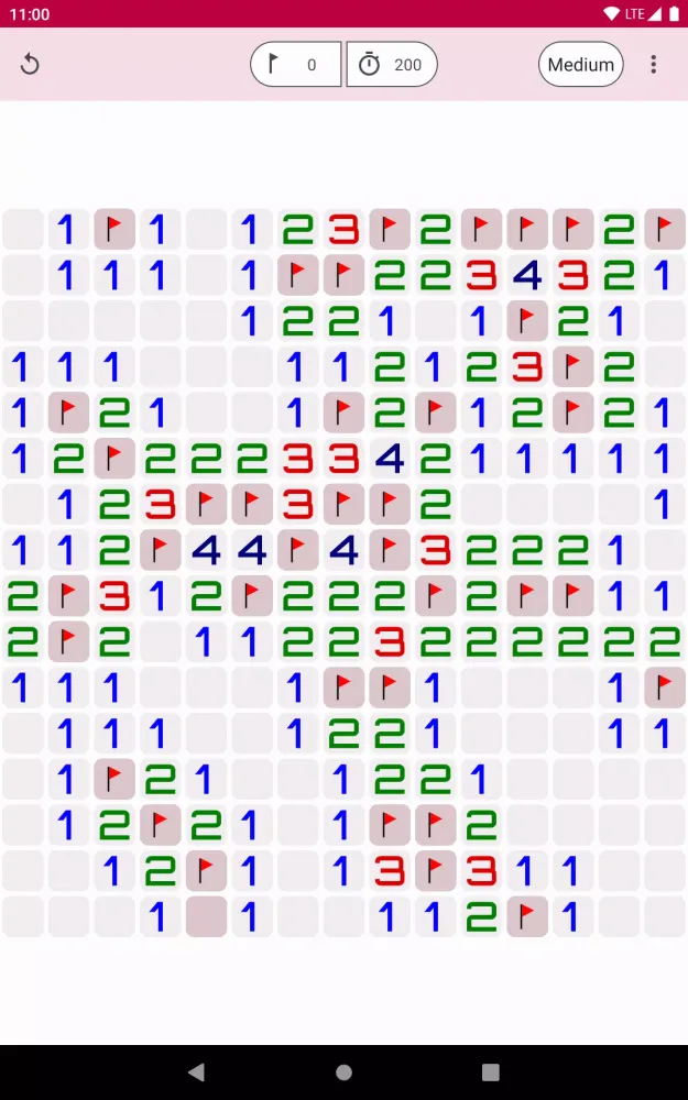 Capturas de tela do Minesweeper Lite