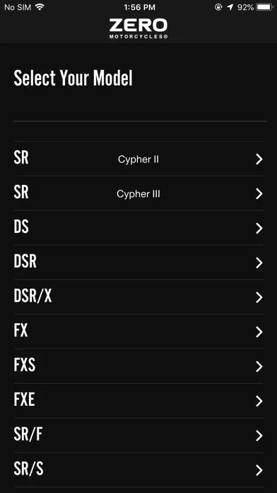 Zero Motorcycles NextGen Screenshots