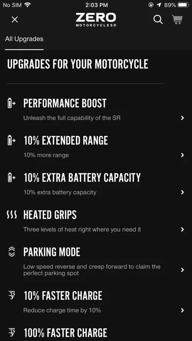 Zero Motorcycles NextGen Screenshots