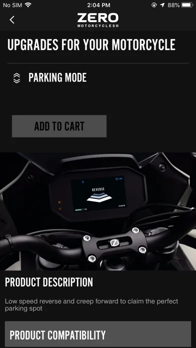 Zero Motorcycles NextGen Screenshots