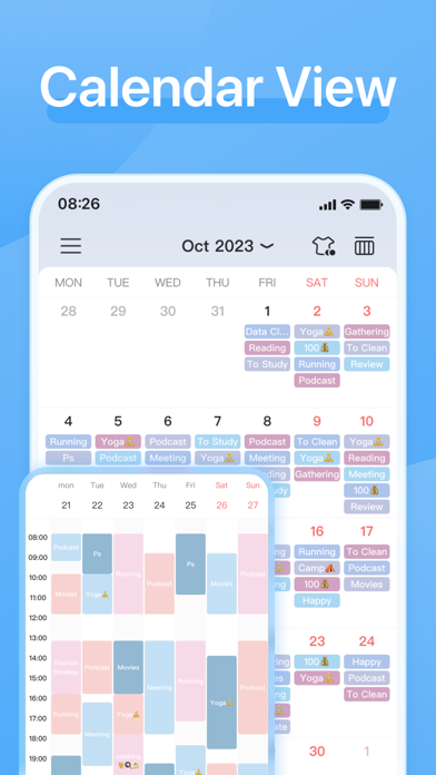 Tangkapan layar LightTime: To Do List and GTD