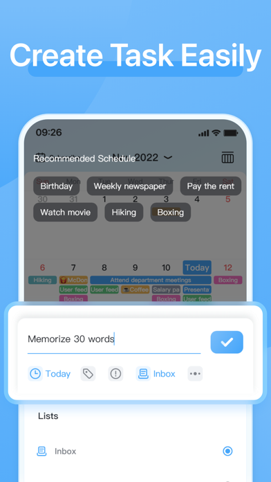 Tangkapan layar LightTime: To Do List and GTD