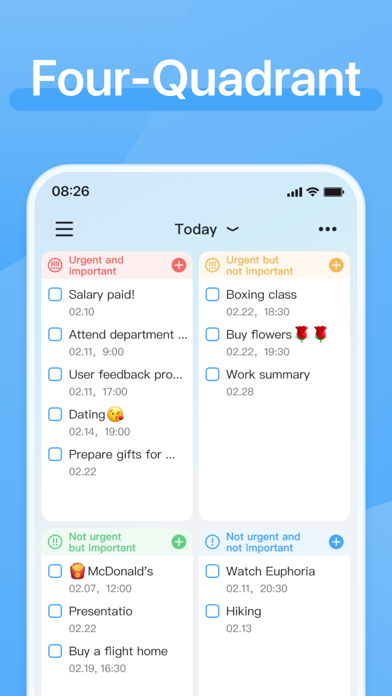 Tangkapan layar LightTime: To Do List and GTD