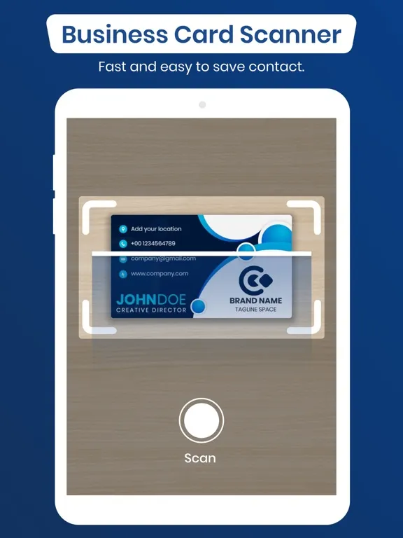 Скриншоты Business Card Scanner Reader iPad 