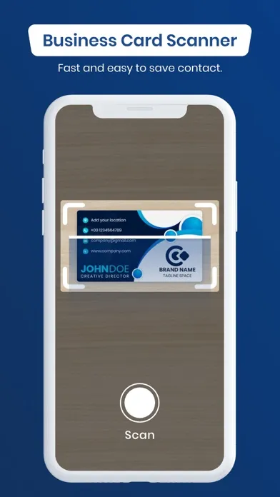 Скриншоты Business Card Scanner Reader