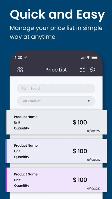 Price List Maker - Creator سکرین شاٹس