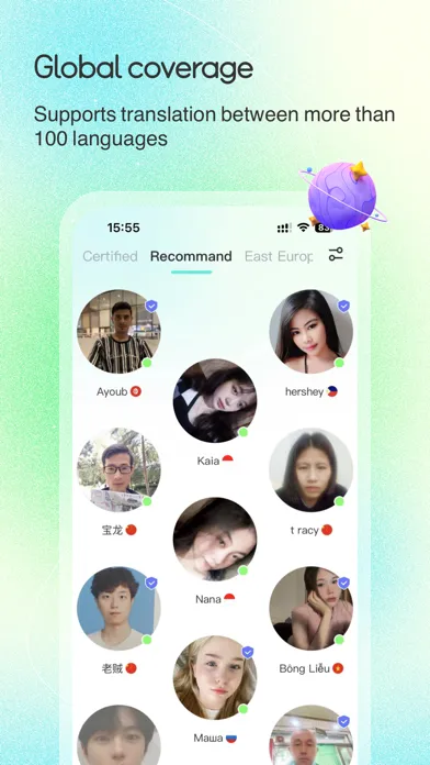 Capturas de tela do WorldTalk-Make Foreign Friends