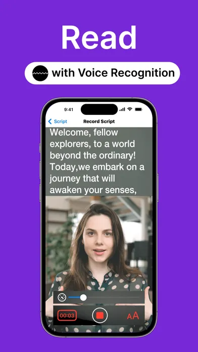 Teleprompter Script Rehearser Screenshots