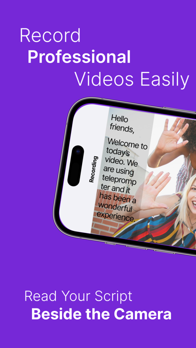Zrzuty ekranu Teleprompter Script Rehearser