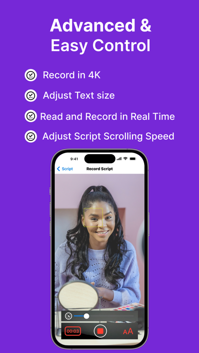 Zrzuty ekranu Teleprompter Script Rehearser