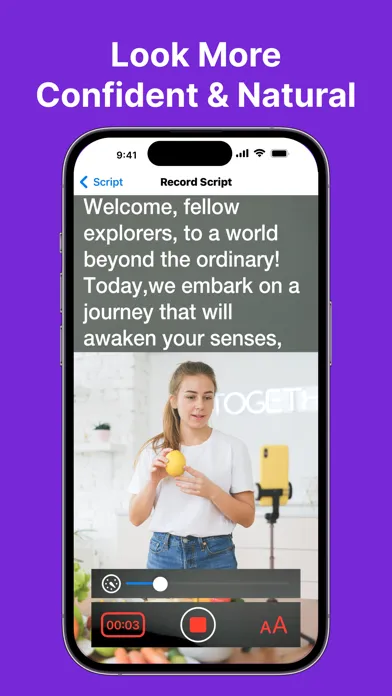 Teleprompter Script Rehearser Screenshots