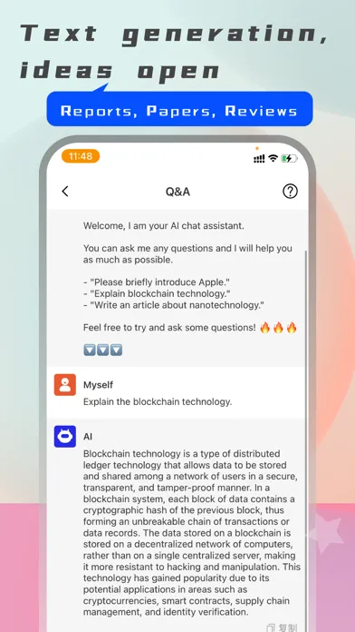 Zrzuty ekranu ChatAI - Chat&Write Robot