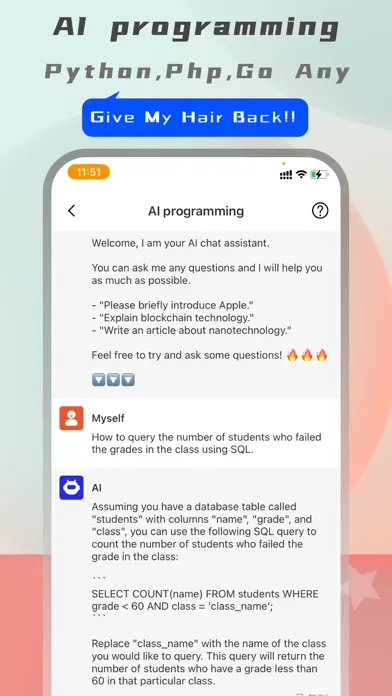 Zrzuty ekranu ChatAI - Chat&Write Robot