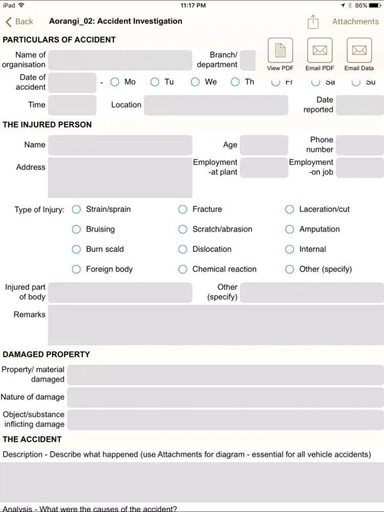 Key Element Forms iPad 应用截图