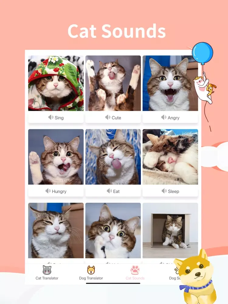 Captures d'écran de MeoWoof: Cat Dog Translator iPad 