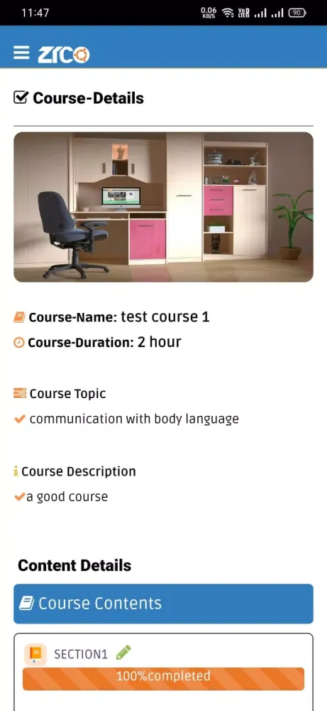 ZICO LMS 2.0 Screenshots