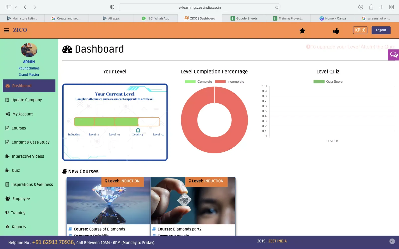 ZICO LMS 2.0 Screenshots