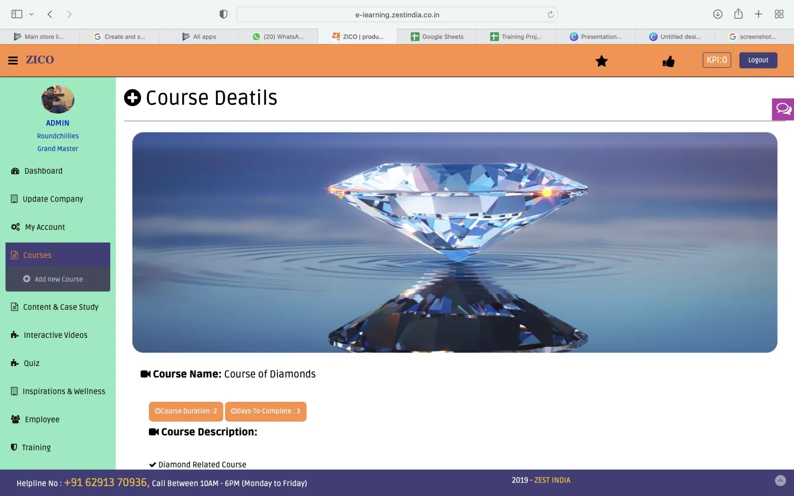 ZICO LMS 2.0 Screenshots