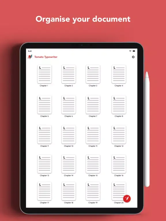Zrzuty ekranu Tomato Typewriter iPad 