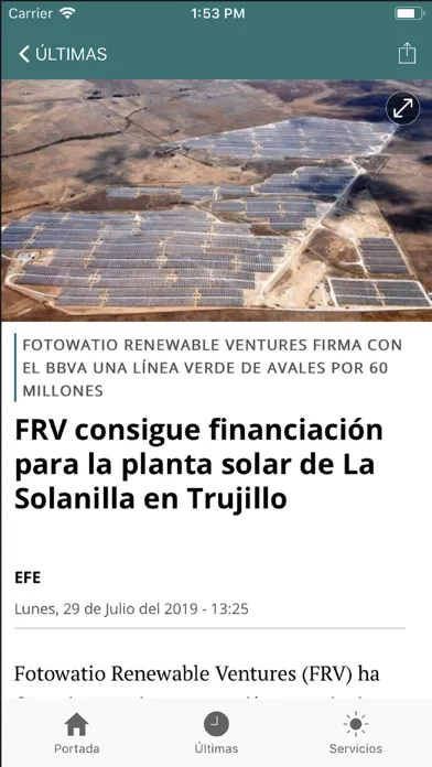 ภาพหน้าจอของ El Periódico Extremadura
