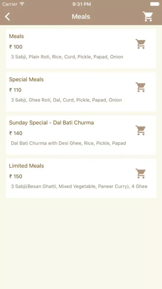 Capturas de tela do Balaji Rajasthan Food House