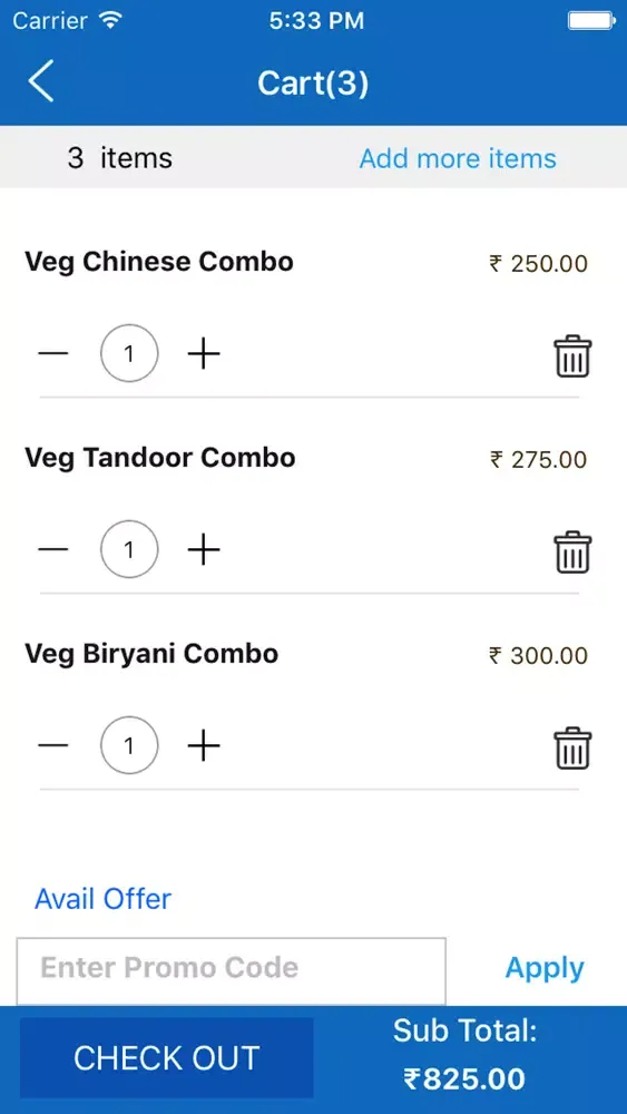 Tangkapan skrin Royal Biryani House