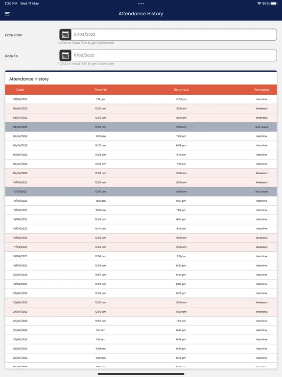 Dropware Employee Self Service iPad  স্ক্রিনশট