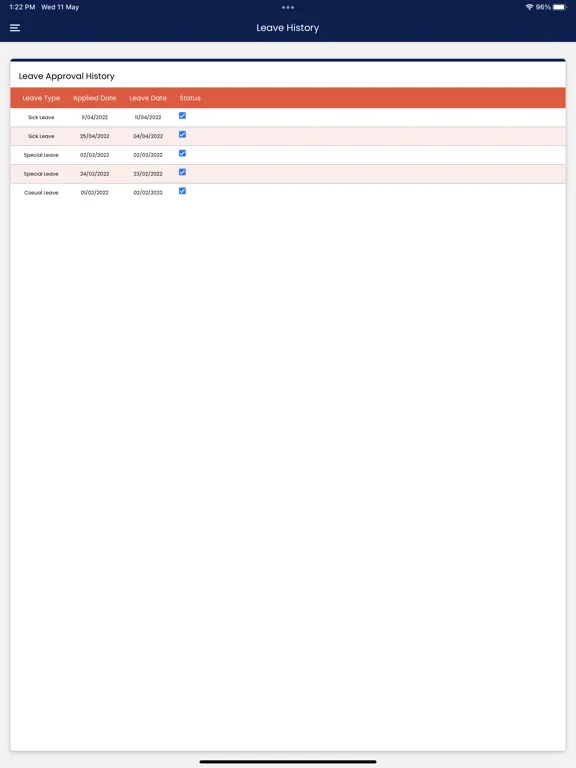 Dropware Employee Self Service iPad  স্ক্রিনশট