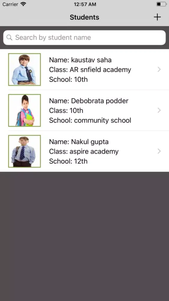 Screenshot di SchoolResult