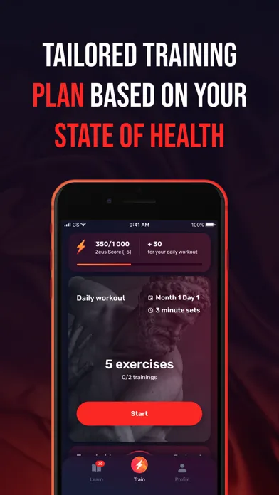 Capturas de pantalla de Zeus Kegel: Men's Exercises