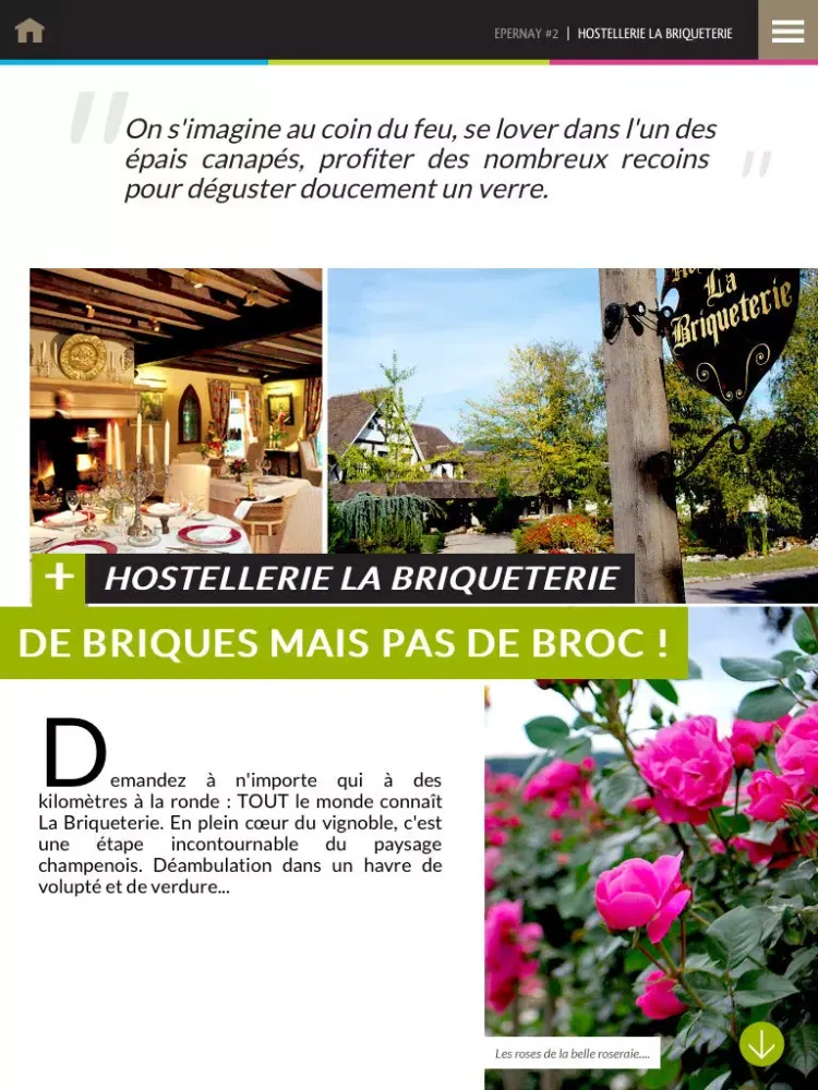 Capturas de pantalla de Epernay iPad 