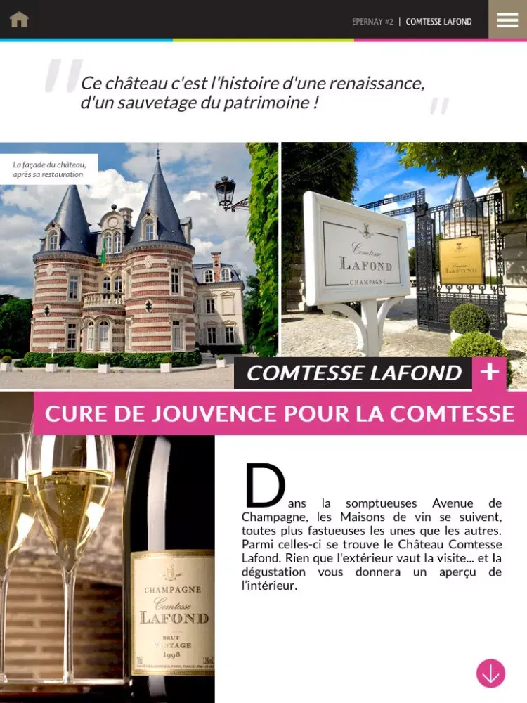 Capturas de pantalla de Epernay iPad 