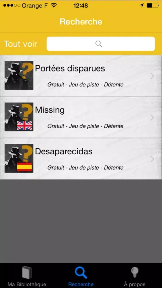 Portées Disparues应用截图