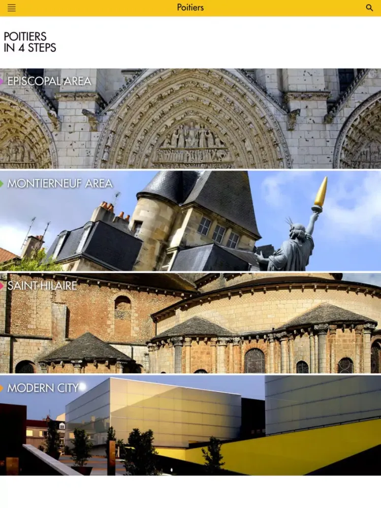 Audio guide of Poitiers iPad  스크린샷