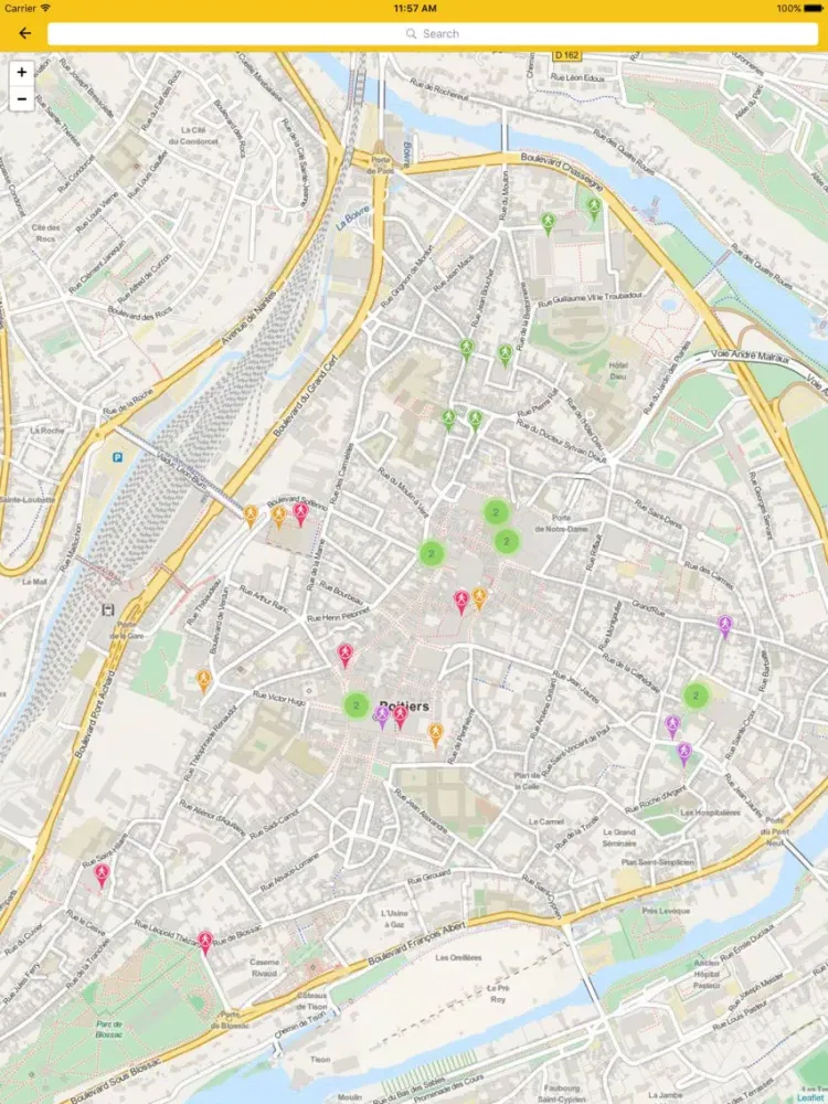 Audio guide of Poitiers iPad  스크린샷