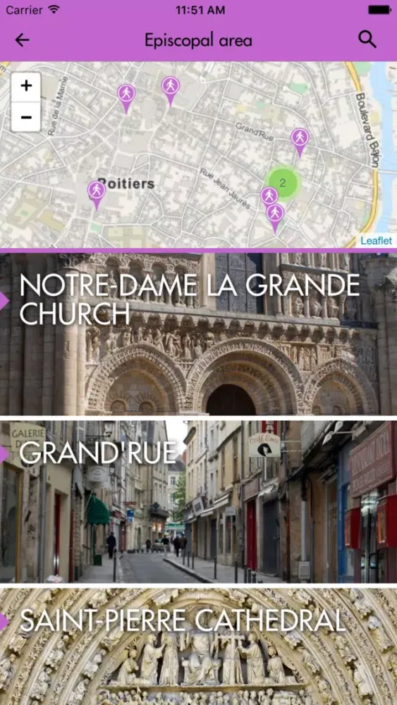 Audio guide of Poitiers 스크린샷