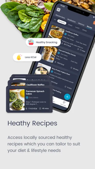 ภาพหน้าจอของ Zevo Health