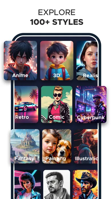 Zexa - AI Art Generator Screenshots