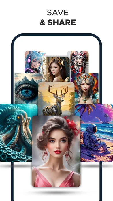 Zexa - AI Art Generator Screenshots