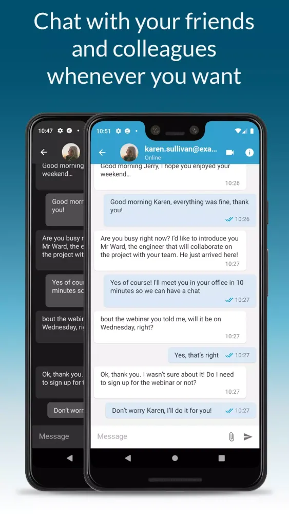 Zextras Chats Screenshots