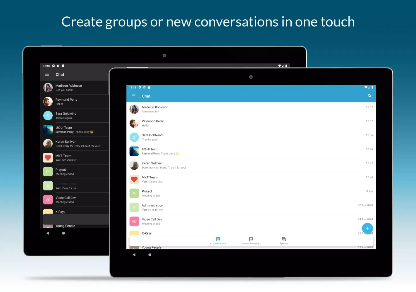 Zextras Chats Screenshots