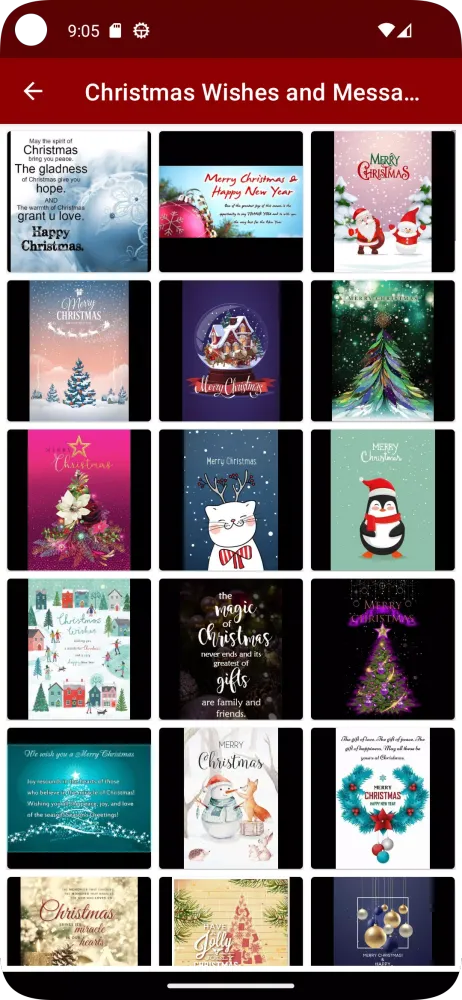 Скриншоты Christmas Wishes & Messages