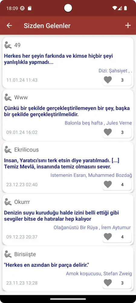 Kitaplardan Alıntılar سکرین شاٹس