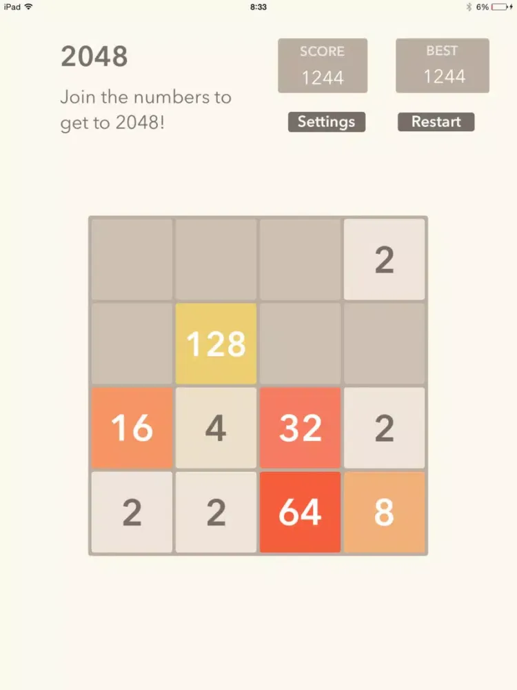 2048 HD swipe to challenge numbers free iPad  سکرین شاٹس